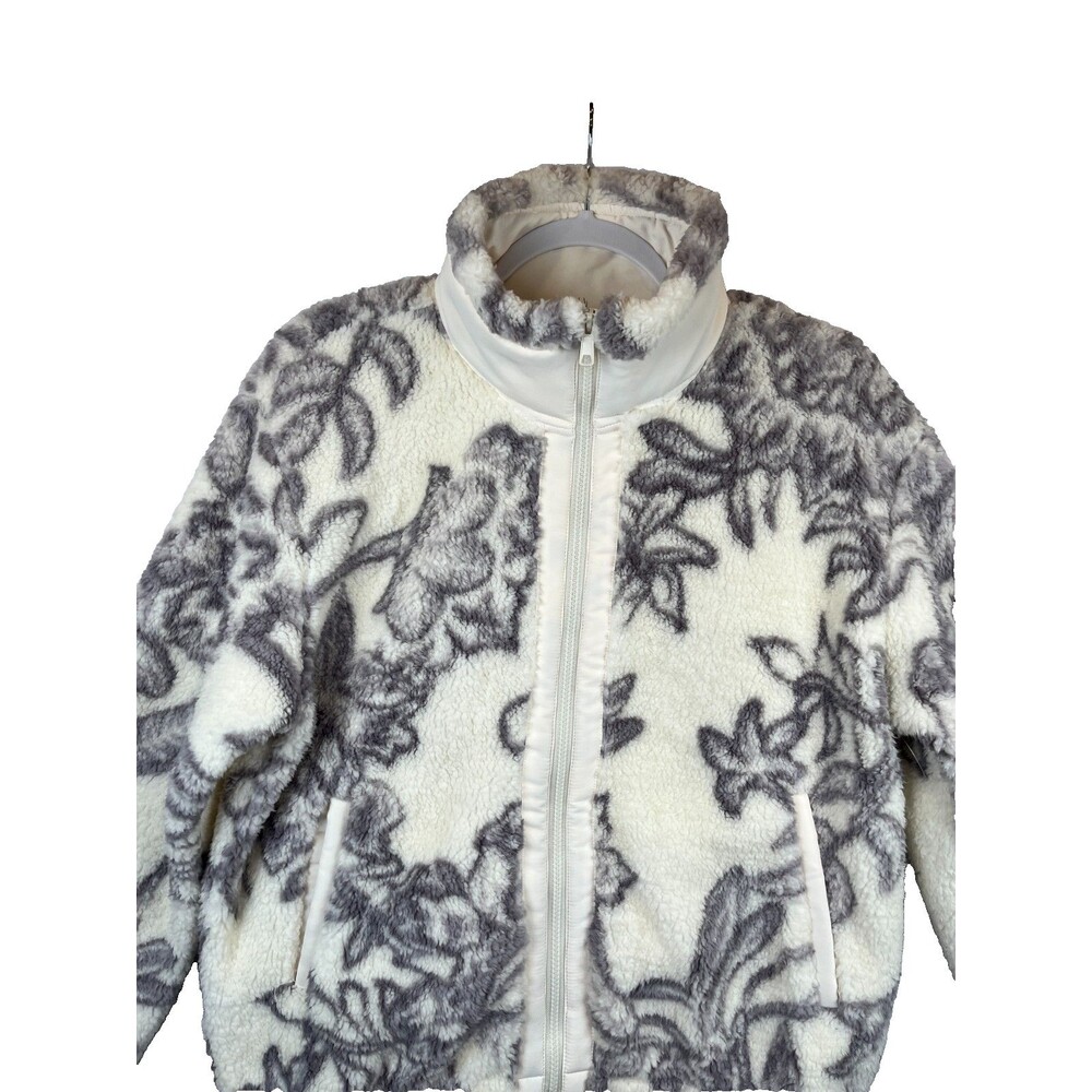 Spyder Women's Ivory Floral Sherpa Fleece Full Zip Jacket Size Medium NWT - Picture 14 of 14